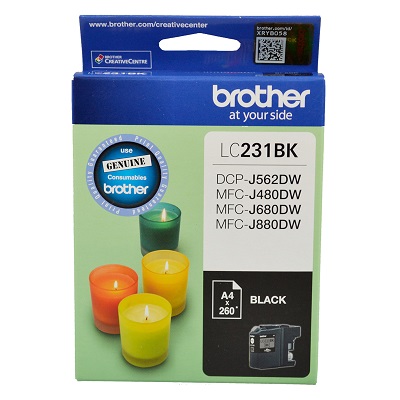 Genuine Brother LC231BK (Black) ink cartridge Genuine Brother LC231BK (Black) ink cartridge